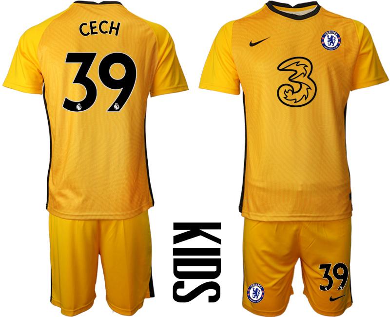 2021 Chelsea yellow goalkeeper Youth #39 soccer jerseys->youth soccer jersey->Youth Jersey
